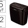 DESTRUCTEUR FELLOWES P36C VITE SSE 1.8MIN COUPE CROISAE 4X40MM A4 DATRUIT AGRAFES TROMBONES CB 12L 356X330X203MM 3.6KG