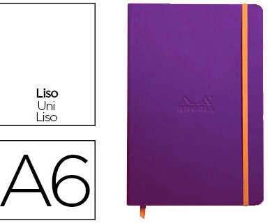 carnet-rhodia-webnotebook-a6-9-x14cm-couverture-simili-cuir-saphir-192-pages-90g-uni-alastique-marque-page-orange