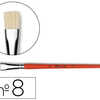 BROSSE PLATE RAPHAOL SOIE DE P ORC N°8 VIROLE FER BLANC NICKELA BROSSE PLATE RAPHAOL SOIE DE P ORC N°8 VIROLE FER BLANC NICKELA