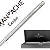 ROLLER CARAN D'ACHE PALLADIUM ECRIDOR RETRO FERMETURE CAPUCHON CLIP FLÉXIBLE GRAVURES ÉCRITURE BLEUE ÉTUI LUXE