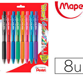 stylo-bille-pentel-bk440-coloris-assortis-pochette-de-6-2-unit-s