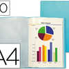 PROTEGE-DOCUMENTS LIDERPAPEL P OLYPROPYLENE COUVERTURE FLEXIBLE 40 POCHETTES FIXES A4 210X297MM BLEU FROSTY TRANSLUCIDE PROTEGE-DOCUMENTS LIDERPAPEL P OLYPROPYLENE COUVERTURE FLEXIBLE 40 POCHETTES FIXES A4 210X297MM BLEU FROSTY TRANSLUCIDE