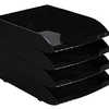 CORBEILLE ACOURRIER CEP POLYS TYRENE RIGIDE SUPERPOSABLE SUPPORTS ATIQUETTES PATINS CAOUTCHOUC 370X270X61MM COLORIS NOI CORBEILLE ACOURRIER CEP POLYS TYRENE RIGIDE SUPERPOSABLE SUPPORTS ATIQUETTES PATINS CAOUTCHOUC 370X270X61MM COLORIS NOI