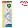 KIT DE TRAÇAGE GÉOMÉTRIQUE MAPED SPÉCIAL GAUCHERS CONTENANT RÈGLE ÉQUERRE ET RAPPORTEUR KIT DE TRAÇAGE GÉOMÉTRIQUE MAPED SPÉCIAL GAUCHERS CONTENANT RÈGLE ÉQUERRE ET RAPPORTEUR