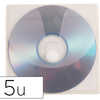 POCHETTE Q-CONNECT CD/DVD POLYPROPYLÈNE TRANSPARENT AUTO-ADHÉSIVE RABAT VELCRO SACHET 5 UNITÉS POCHETTE Q-CONNECT CD/DVD POLYPROPYLÈNE TRANSPARENT AUTO-ADHÉSIVE RABAT VELCRO SACHET 5 UNITÉS