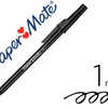 STYLO-BILLE PAPER MATE PMOP POINTE MOYENNE 1MM CORPS FIN ROND CAPUCHON ULTRA ÉCONOMIQUE COULEUR NOIR