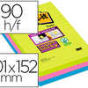 BLOC-NOTES POST-IT SUPER STICK Y GRAND FORMAT 101X152MM 90F LIGNAES ADHASIF RENFORCA VERT NAON/FUSCHIA/BLEU 3 BLOCS BLOC-NOTES POST-IT SUPER STICK Y GRAND FORMAT 101X152MM 90F LIGNAES ADHASIF RENFORCA VERT NAON/FUSCHIA/BLEU 3 BLOCS
