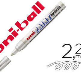 marqueur-uniball-paint-marker-permanent-pointe-conique-large-encre-base-huile-tous-supports-rasiste-800-degras-blanc