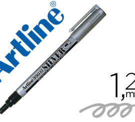 marqueur-artline-permanent-poi-nte-fine-conique-1-2mm-tous-supports-corps-matal-encre-pigmentae-rasiste-eau-argent