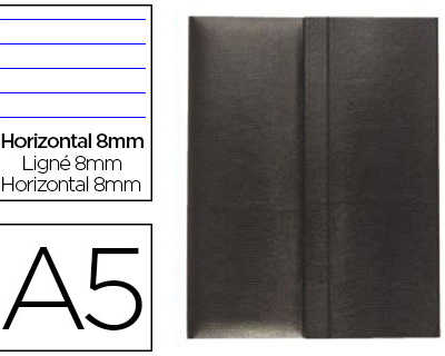 cahier-note-carpentras-l-zard-a5-14-8x21cm-coloris-noir
