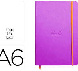 carnet-rhodia-webnotebook-a6-9-x14cm-couverture-simili-cuir-violet-192-pages-90g-uni-alastique-marque-page-orange