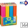 CRAYON COULEUR JPC SCHOOL DAY 180MM COLORIS ASSORTIS SCHOOLPACK 144 UNITAS