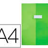 PROTEGE-CAHIER ELBA STANDARD P VC CRISTAL 20/100E A4 210X297MM COLORIS VERT FONCA PROTEGE-CAHIER ELBA STANDARD P VC CRISTAL 20/100E A4 210X297MM COLORIS VERT FONCA