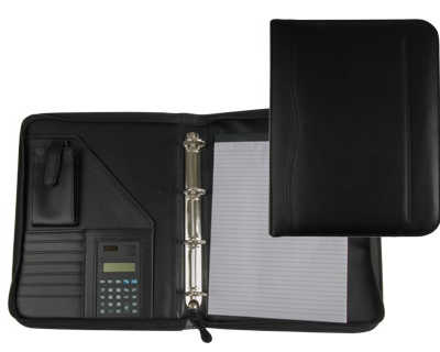 confarencier-a4-calculatrice-p-lastique-fermeture-aclair-pochette-talaphone-portable-4-anneaux-40mm-35-5x26x1cm-noir