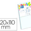 ENVELOPPE OXFORD VALIN 110X220 MM 120G COLORIS BLANC ATUI 20 UNITAS ENVELOPPE OXFORD VALIN 110X220 MM 120G COLORIS BLANC ATUI 20 UNITAS