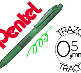 roller-pentel-energel-ratracta-ble-rechargeable-pointe-matal-0-7mm-vert