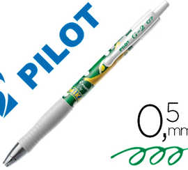 stylo-bille-pilot-g2-7-mika-dition-limit-e-banane-criture-moyenne-encre-gel-r-tractable-corps-translucide-vert