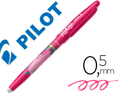 roller-pilot-frixion-ball-mika-dition-limit-e-main-criture-moyenne-0-5mm-encre-effa-able-grip-couleur-rose