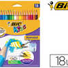 CRAYON BIC KIDS AQUACOULEUR HE XAGONAL MINE AQUARELLE TRES PIGMENTAE EFFET PEINTURE AQUARELLE COULEURS VIVES ATUI 18U