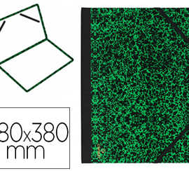 carton-adessin-canson-papier-marbra-vert-90g-dos-koveril-noir-fermeture-alastique-280x380mm