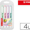SURLIGNEUR STABILO SWING COOL PASTEL MODELE DE POCHE AVEC AGRAFE TRACA 1/4MM POCHETTE 4 COLORIS ASSORTIS SURLIGNEUR STABILO SWING COOL PASTEL MODELE DE POCHE AVEC AGRAFE TRACA 1/4MM POCHETTE 4 COLORIS ASSORTIS