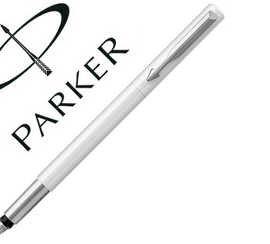 stylo-plume-parker-vector-ct-p-ointe-moyenne-corps-blanc