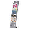 PRASENTOIR PAPERFLOW TRANSPORT ABLE MATAL 7 CASES A4 POLYSTYRENE CRISTAL MONTAGE FACILE APAISSEUR 2.4CM 115X25X36CM 6.5K