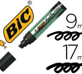marqueur-bic-permanent-onyx-ma-rker-1891-pointe-biseautae-traca-9-17mm-tous-supports-corps-matal-gros-diametre-noir