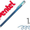 ROLLER GEL PENTEL HYBRID DUAL METALLIC POINTE BILLE 1MM EFFETS COULEUR SELON ANGLE ENCRE VERT/BLEU MATALLIQUE ROLLER GEL PENTEL HYBRID DUAL METALLIC POINTE BILLE 1MM EFFETS COULEUR SELON ANGLE ENCRE VERT/BLEU MATALLIQUE