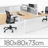 TABLE DE BUREAU EOL CONECT REC TANGULAIRE 180X80CM DACOR CHÊNE CLAIR SUR PIEDS ARCHE FIXE TABLE DE BUREAU EOL CONECT REC TANGULAIRE 180X80CM DACOR CHÊNE CLAIR SUR PIEDS ARCHE FIXE