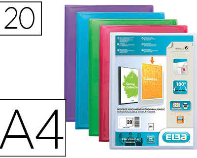 protege-documents-elba-polyvis-ion-polypropylene-couverture-souple-20-pochettes-40-vues-a4-210x297mm-assortis-translucid