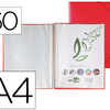 PROTÈGE-DOCUMENTS LIDERPAPEL POLYPROPYLÈNE COUVERTURE RIGIDE SPIRALE 60 POCHETTES FIXES A4 210X297MM COLORIS ROUGE PROTÈGE-DOCUMENTS LIDERPAPEL POLYPROPYLÈNE COUVERTURE RIGIDE SPIRALE 60 POCHETTES FIXES A4 210X297MM COLORIS ROUGE