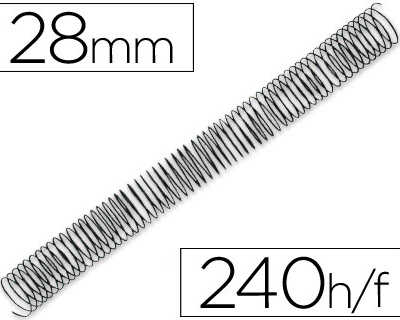 spirale-q-connect-m-tallique-relieur-pas-4-1-240f-calibre-1-2mm-diam-tre-28mm-coloris-noir-bo-te-50-unit-s