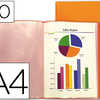 PROTEGE-DOCUMENTS LIDERPAPEL P OLYPROPYLENE COUVERTURE FLEXIBLE 50 POCHETTES FIXES A4 210X297MM ORANGE FROSTY TRANSLUCID PROTEGE-DOCUMENTS LIDERPAPEL P OLYPROPYLENE COUVERTURE FLEXIBLE 50 POCHETTES FIXES A4 210X297MM ORANGE FROSTY TRANSLUCID
