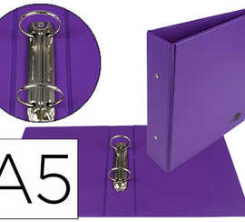 classeur-liderpapel-2-anneaux-ronds-40mm-a5-carton-remborda-pvc-coloris-violet