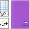 CAHIER PIQUA CLAIREFONTAINE MI MESYS COUVERTURE POLYPROPYLENE A5+ 17X22CM 96 PAGES 90G RAGLURE SAYES COLORIS VIOLET CAHIER PIQUA CLAIREFONTAINE MI MESYS COUVERTURE POLYPROPYLENE A5+ 17X22CM 96 PAGES 90G RAGLURE SAYES COLORIS VIOLET