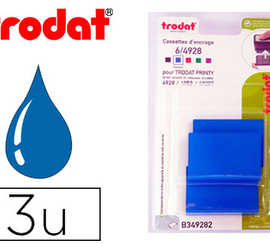 recharge-tampon-trodat-4928-49-58-4928t-bleu-blister-3-unitas