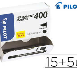 marqueur-pilot-400-permanent-p-ointe-biseautae-large-sachage-instantana-pack-15-5-unitas-coloris-noir