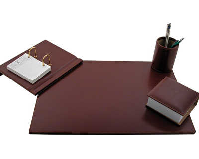 ensemble-bureau-4-pi-ces-simil-icuir-sous-main-porte-notes-socle-calendrier-pot-crayons-45-2x32-9x1cm-coloris-marron
