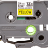 Brother TZES651 Ruban Noir/Jaune 24 mm Brother TZES651 Ruban Noir/Jaune 24 mm