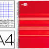 CAHIER SPIRALE LIDERPAPEL CLAS SIC A4 210X297MM 160F 60G/M2 QUADRILLAGE 5MM 2 MICRO-PERFORÉ 4 TROUS COIL-LOCK ROUGE CAHIER SPIRALE LIDERPAPEL CLAS SIC A4 210X297MM 160F 60G/M2 QUADRILLAGE 5MM 2 MICRO-PERFORÉ 4 TROUS COIL-LOCK ROUGE