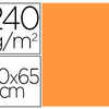 PAPIER CARTONNE LIDERPAPEL DESSIN TRAVAUX MANUELS 240G/M2 DIM. 500X650MM UNICOLOR NECTARINE