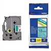 CASSETTE COMPATIBLE BROTHER TZE-FX741 LAMINE FLEXIBLE NOIRE SUR VERT 18 MM/ 8M CASSETTE COMPATIBLE BROTHER TZE-FX741 LAMINE FLEXIBLE NOIRE SUR VERT 18 MM/ 8M