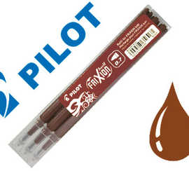 recharge-roller-pilot-frixion-clicker-acriture-moyenne-0-5mm-encre-effacable-coloris-marron-set-de-3-unitas
