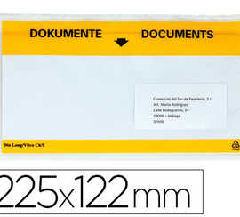 enveloppe-q-connect-porte-docu-ments-auto-adh-sive-225x122mm-texte-anglais-allemand-impression-noir-jaune-bo-te-100u