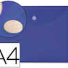 POCHETTE ENVELOPPE LIDERPAPEL POLYPROPYLENE 180 MICRONS A4 297X210MM FERMETURE VELCRO COLORIS BLEU FONCA POCHETTE ENVELOPPE LIDERPAPEL POLYPROPYLENE 180 MICRONS A4 297X210MM FERMETURE VELCRO COLORIS BLEU FONCA