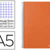 CAHIER SPIRALE LIDERPAPEL SÉRI E PAPER COAT A5 148X210MM 140F 80G/M2 QUADRILLAGE 5MM COIL-LOCK COLORIS ORANGE FROSTY CAHIER SPIRALE LIDERPAPEL SÉRI E PAPER COAT A5 148X210MM 140F 80G/M2 QUADRILLAGE 5MM COIL-LOCK COLORIS ORANGE FROSTY