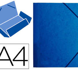 chemise-coutal-3-rabats-sans-lastique-a4-24x32cm-carte-lustr-e-5-10e-tiquette-dos-15mm-coloris-bleu