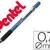 PORTE-MINE PENTEL A310 0.7MM C ORPS PLASTIQUE CANON 4MM EMBASE CAOUTCHOUC ERGONOMIQUE 2 MINES HI-POLYMERE COLORIS BLEU PORTE-MINE PENTEL A310 0.7MM C ORPS PLASTIQUE CANON 4MM EMBASE CAOUTCHOUC ERGONOMIQUE 2 MINES HI-POLYMERE COLORIS BLEU