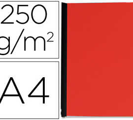couverture-q-connect-carton-25-0g-grain-cuir-pour-reliure-format-a4-coloris-rouge-paquet-100-unitas